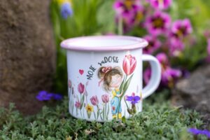 Plecháček s růžovým lemem 300ml - Slečna Tulipánová -Moje raDOSTi - Obrázek 4