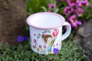 Plecháček s růžovým lemem 300ml - Slečna Tulipánová -Moje raDOSTi - Obrázek 5