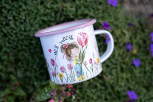Plecháček s růžovým lemem 300ml - Slečna Tulipánová -Moje raDOSTi - Obrázek 6