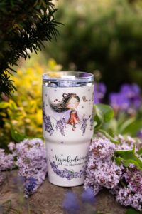 Cestovní termohrnek 600ml - Srděnka Šeříková - Vypohodovaná - Obrázek 2