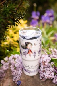 Cestovní termohrnek 600ml - Srděnka Šeříková - Vypohodovaná - Obrázek 3