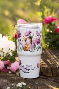 Cestovní termohrnek 600ml – Srděnka Pivoňková - prostě jedinečná