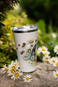Cestovní termohrnek 450ml- Srděnka z kopretinové louky- No a co, žiju po svém - Obrázek 5