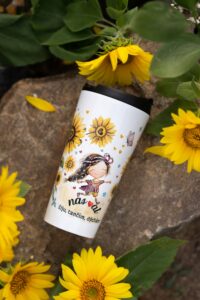 Termohrnek s uzavíratelným víčkem 450 ml – Srděnka Slunečnicová – Nas♥at – žiju, tančím, dýchám - Obrázek 6