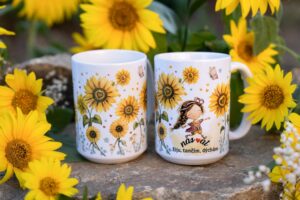 Kafák/čaják 450 ml – Srděnka Slunečnicová – Nas♥at – žiju, tančím, dýchám - Obrázek 2
