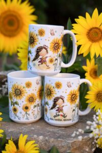 Kafák/čaják 450 ml – Srděnka Slunečnicová – Nas♥at – žiju, tančím, dýchám - Obrázek 3