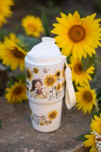 Cestovní termohrnek s uzavíratelným víčkem 600 ml – Srděnka Slunečnicová – Nas♥at – žiju, tančím, dýchám - Obrázek 9