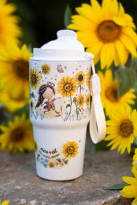 Cestovní termohrnek s uzavíratelným víčkem 600 ml – Srděnka Slunečnicová – Nas♥at – žiju, tančím, dýchám - Obrázek 7